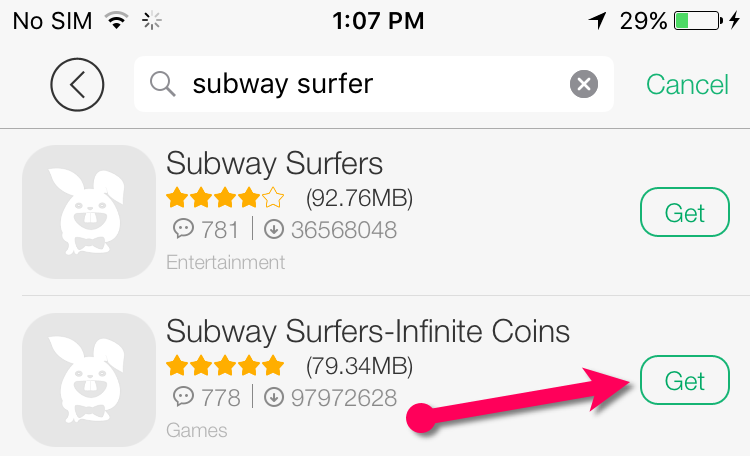 subway surfer infinite coins iOS