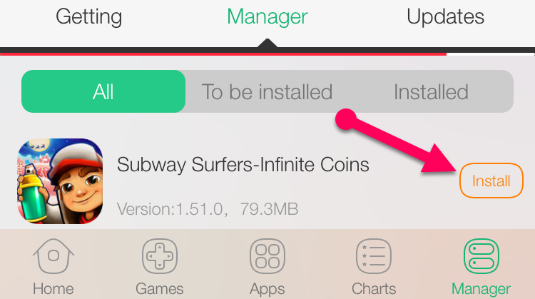 subway surfer install iOS