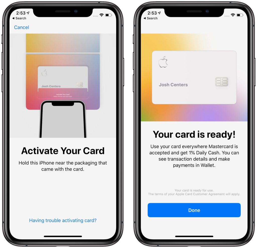 process of Activation of Apple Card 